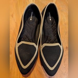 Birdies  "The Blackbird" Flat - Black, Pointed-Toe Excellent Condition, Size 10